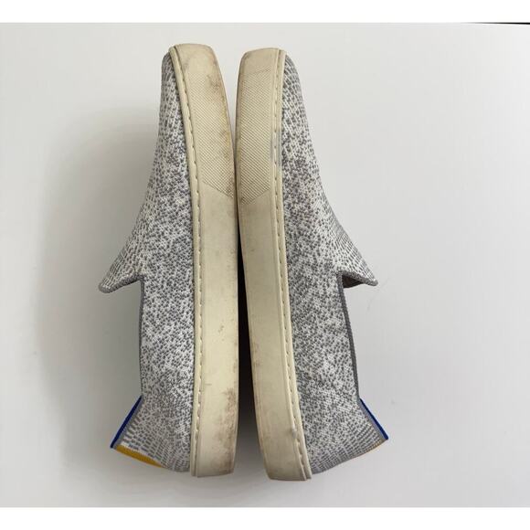 Rothy's The Original Slip On Sneakers Gray 'Opal Python' Casual Sz 9.5 - Picture 5 of 8